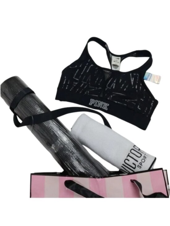 PINK Victoria's Secret Other - PINK Victoria's Secret Ultimate Unlined Sports Bra Black Size M NWT